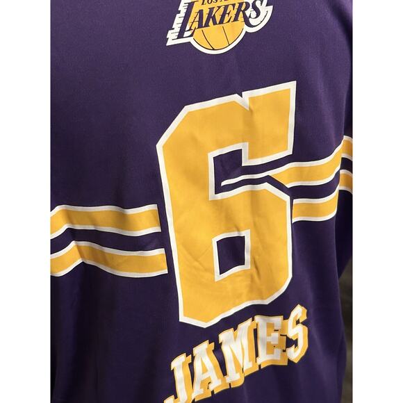 Lebron James LA Lakers NBA Purple #6 Jersey Mens Size L Large - Picture 5 of 6